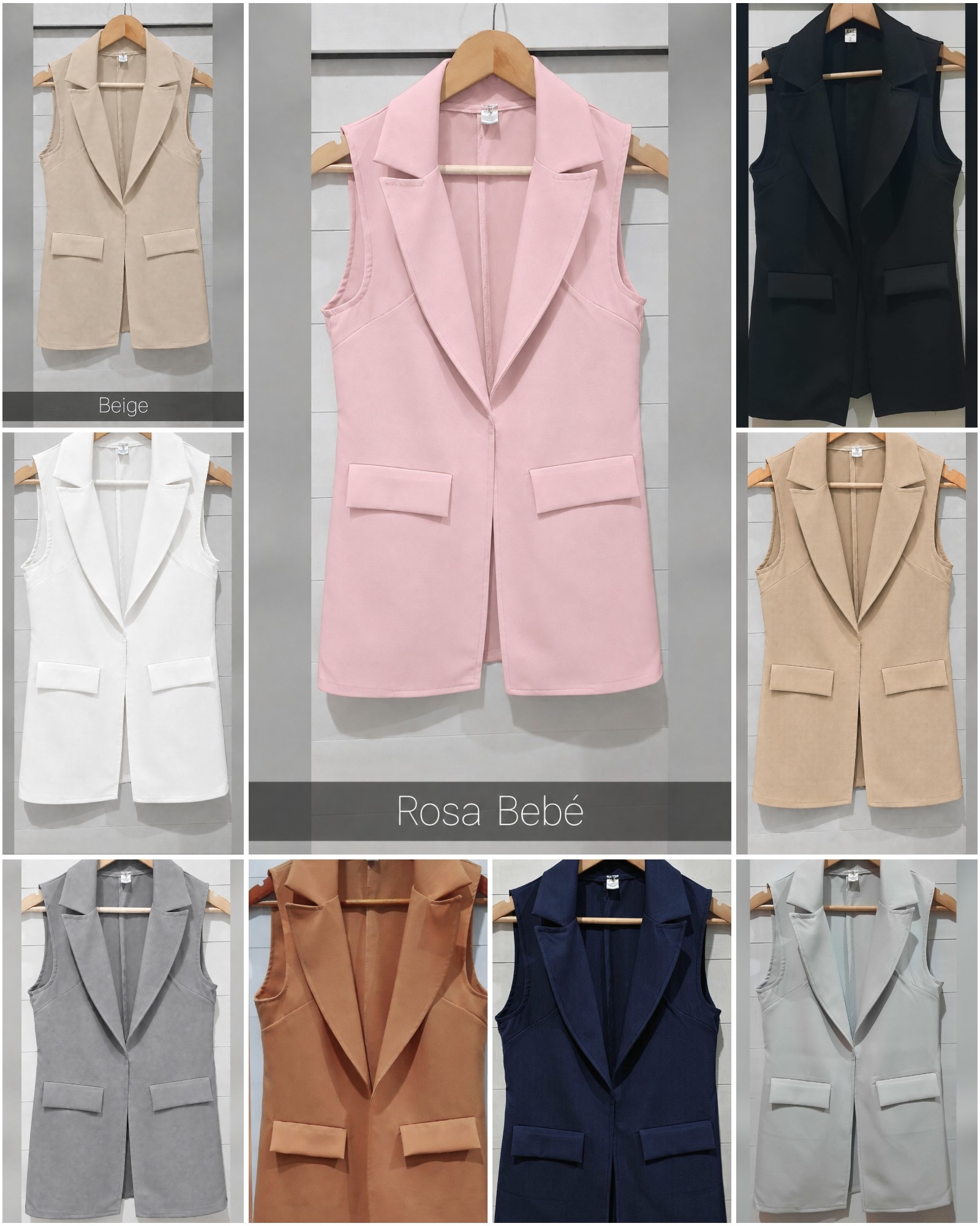 Chaleco Largo Crep Zara - Imagen 2