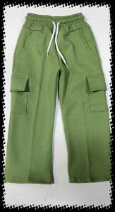 Pantalon Wide Friza  Cargo de Nena - Miniatura 3