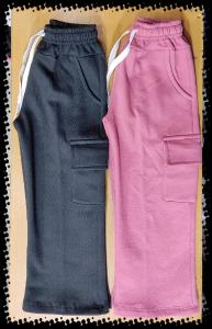 Pantalon Wide Friza  Cargo de Nena - Miniatura 5