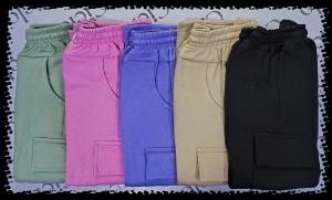 Pantalon Wide Friza  Cargo de Nena - Miniatura 2