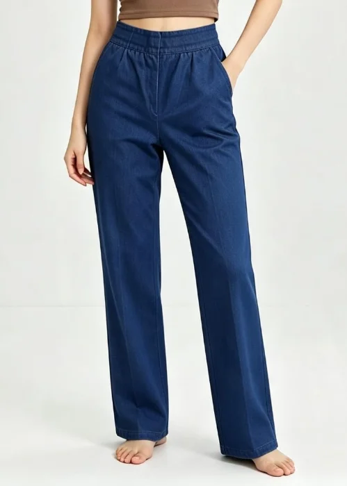 Pantalón Simil Jean Elastizado Recto