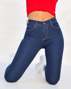 9013 Pantalon Jean Chupin Azul Marino - Miniatura 3