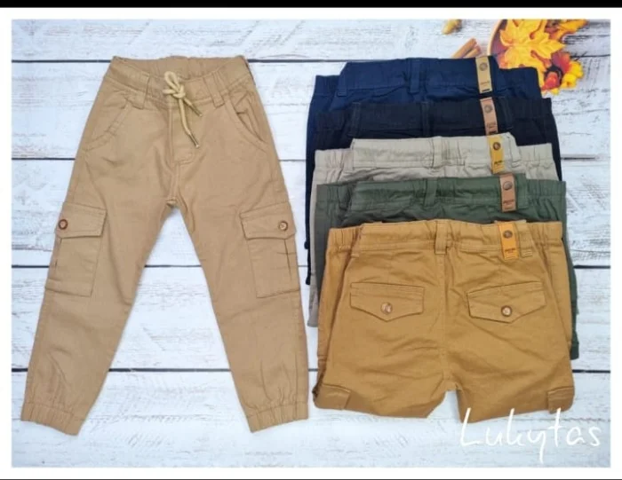 Jogger Cargo de Gabardina  [niño]