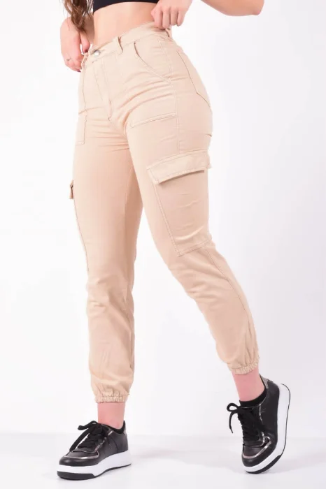 Jogger Beige Elastizado