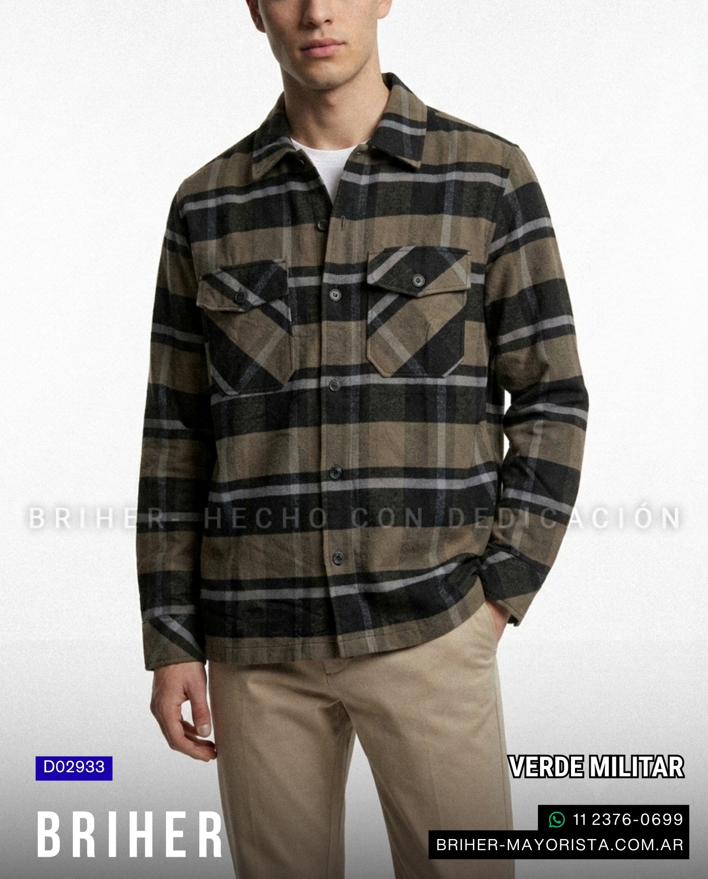 Camisaco Beige Viyela Pesada - Últimas Unidades - Imagen 3