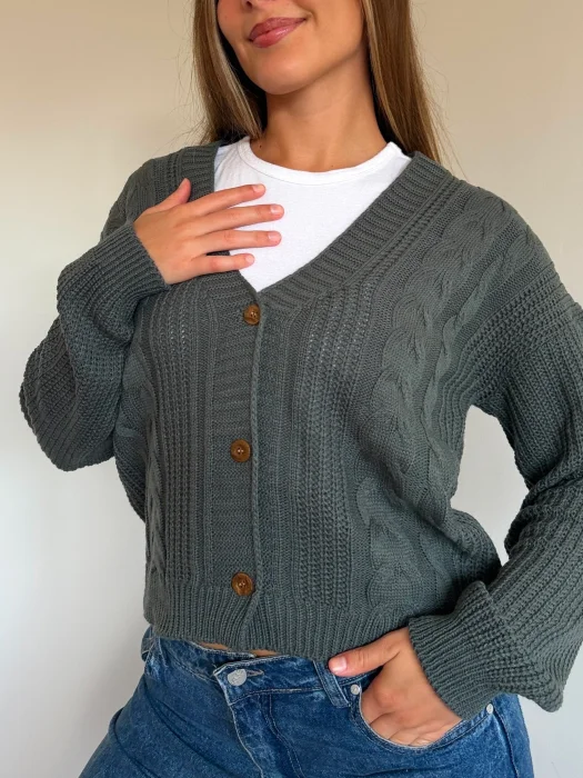 Cardigan Trenzado Candy (acrílico)