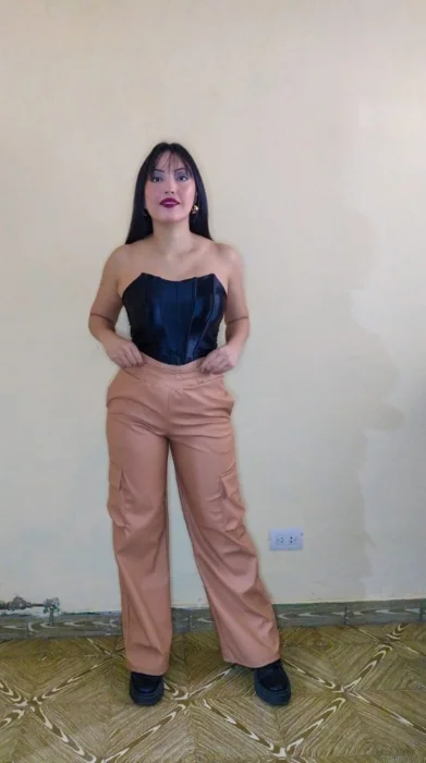 Palazo con Cargo Engomado