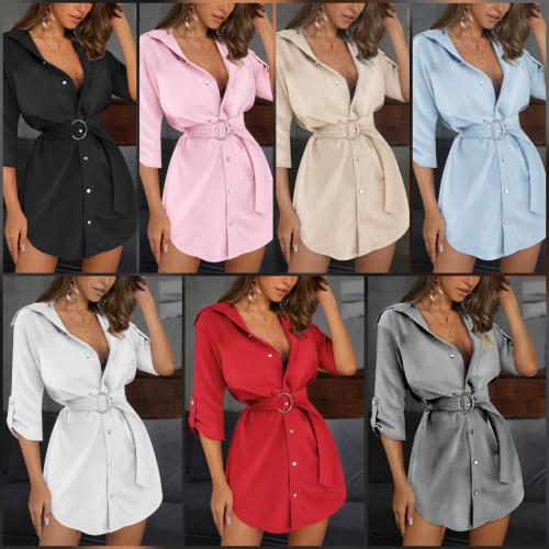 Vestido Lino con Cinto