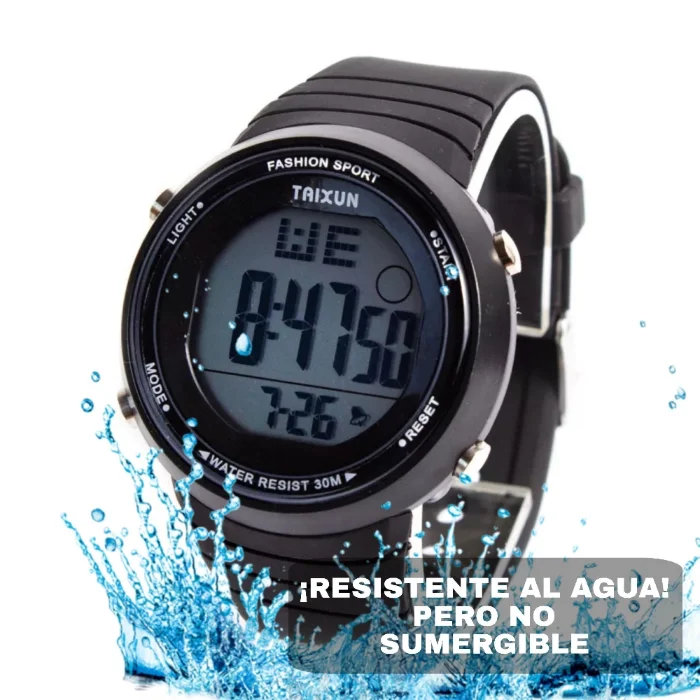 Reloj Digital con Luz Taixun