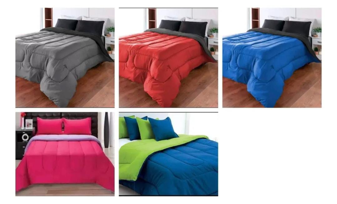 Acolchados Reversibles Lisos Bicolor 21/2 - Imagen 9