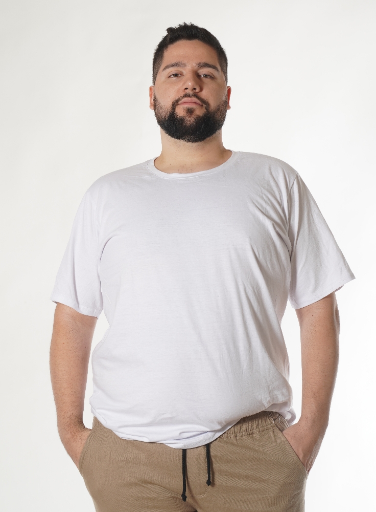 Remera Lisa Algodón Peinado 24.1 Talle Super Especial - Imagen 2