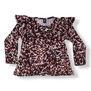 Art 12077 Remera Nena Ml C Volados Print - Miniatura 4