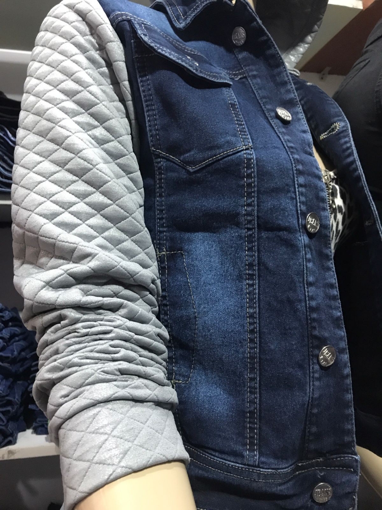 Campera Jeans Combinada Elastizados - Imagen 2