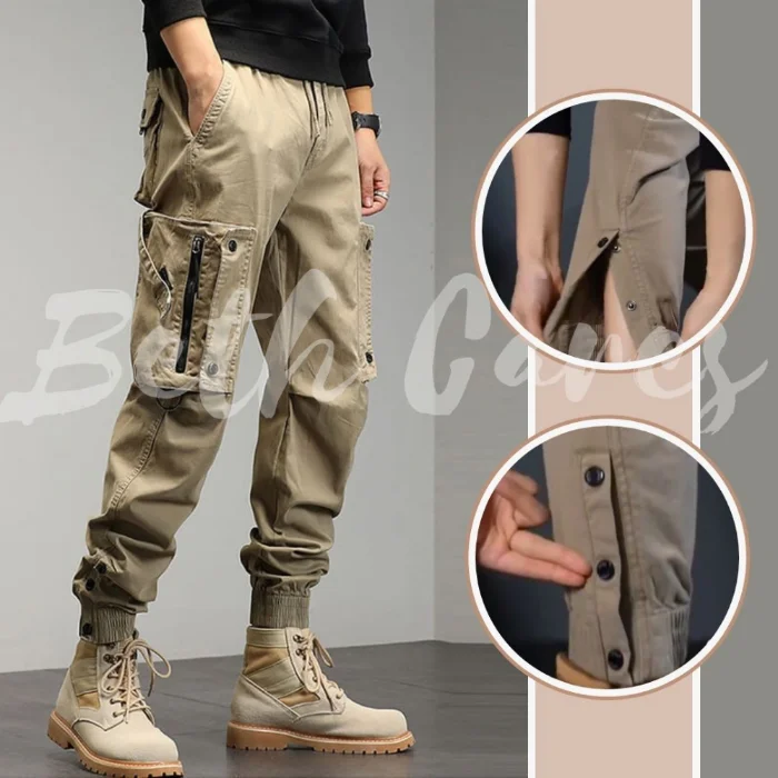 Gabardina- Pantalon Cargo- 3 Botones