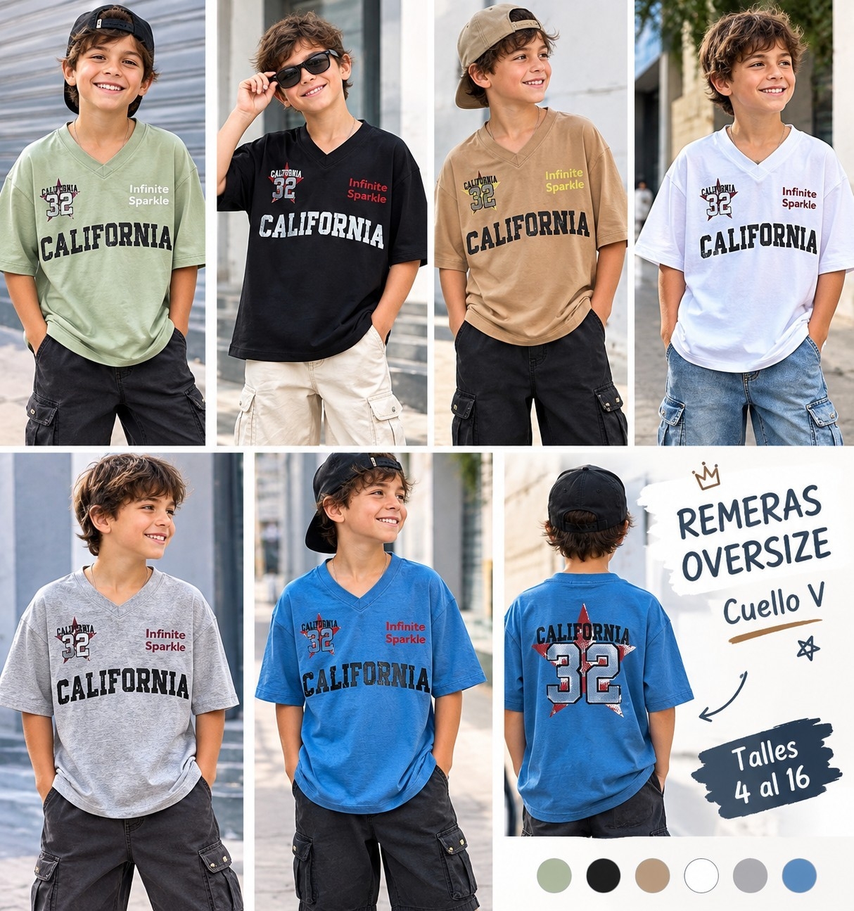 Remera Cuello V Oversize - Imagen 2