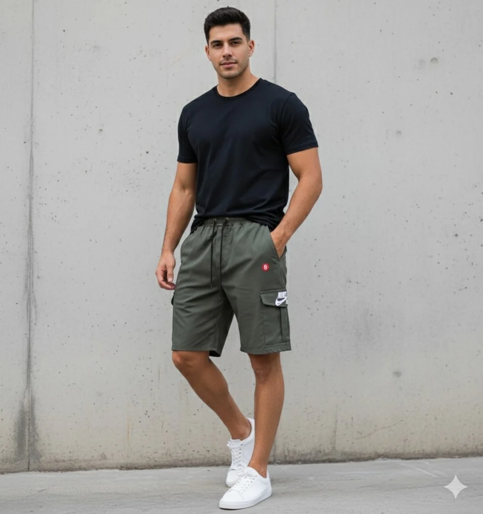 Short de Bengalina Estampado Nik - Imagen 1