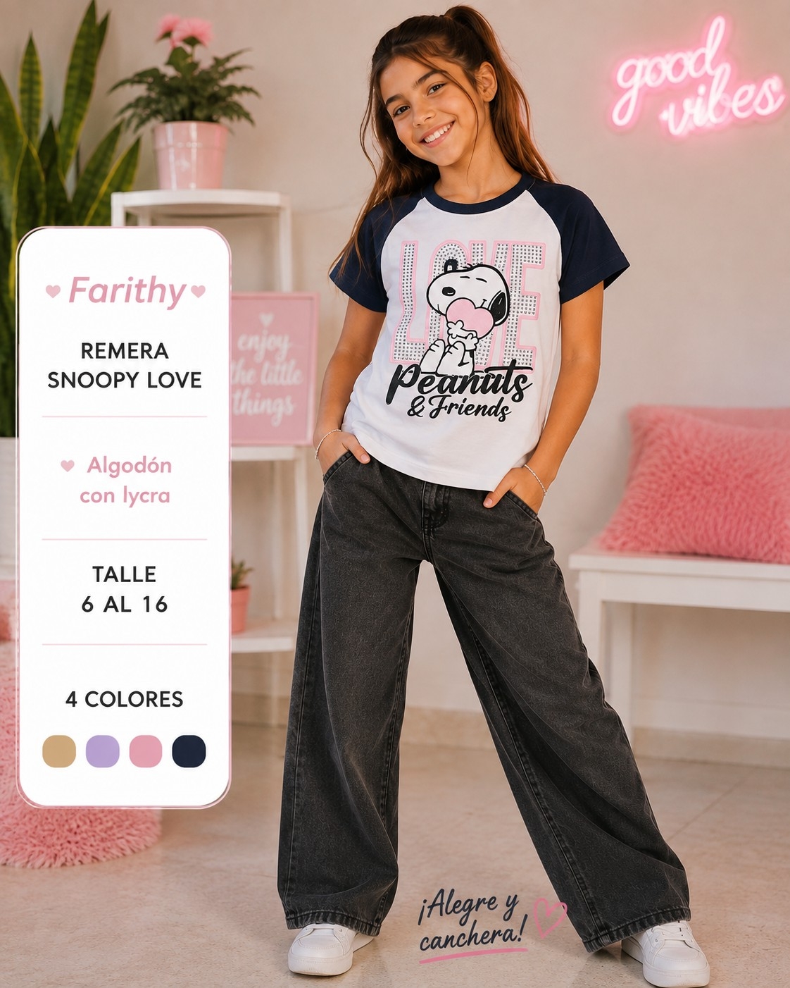 Remera Snoopy Brillo - Imagen 2