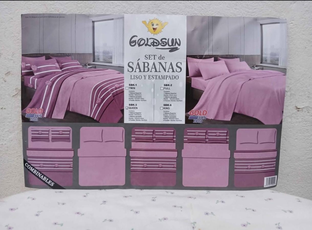 Sabanas 2 en 1 Queen Goldsun - Imagen 2