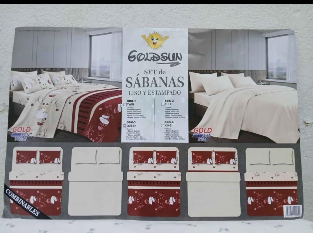 Sabanas 2 en 1 Queen Goldsun - Imagen 3