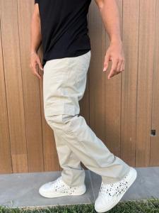Wid Leg Cargo Gabardina - Miniatura 2