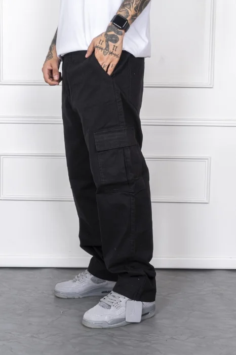 Wide Leg Cargo Negro
