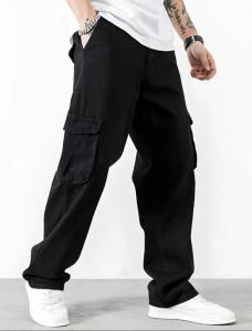 Wide Leg Cargo Negro - Miniatura 2