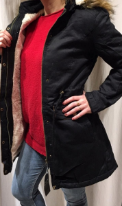 Campera Parka con Corderito