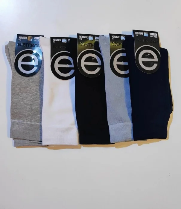 Medias Elemento de Hombre Liso Surtido (original)
