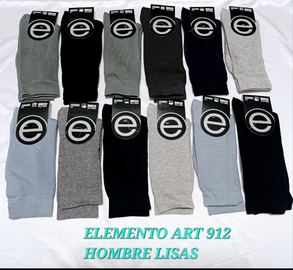 Medias Elemento de Hombre Liso Surtido (original) - Imagen 3