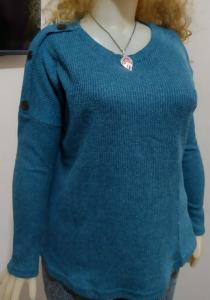 Sweater Wafle Frisado C/boton Especiales