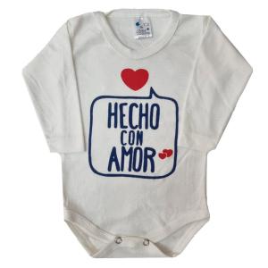 Body Manga Larga Frases Estampado Talles del Uno al Cuatro Baby Sweet - Miniatura 1