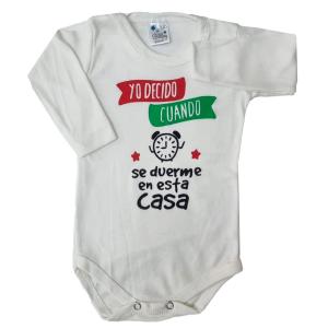 Body Manga Larga Frases Estampado Talles del Uno al Cuatro Baby Sweet - Miniatura 3