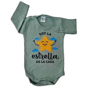 Body Manga Larga Frases Estampado Talles del Uno al Cuatro Baby Sweet - Miniatura 5