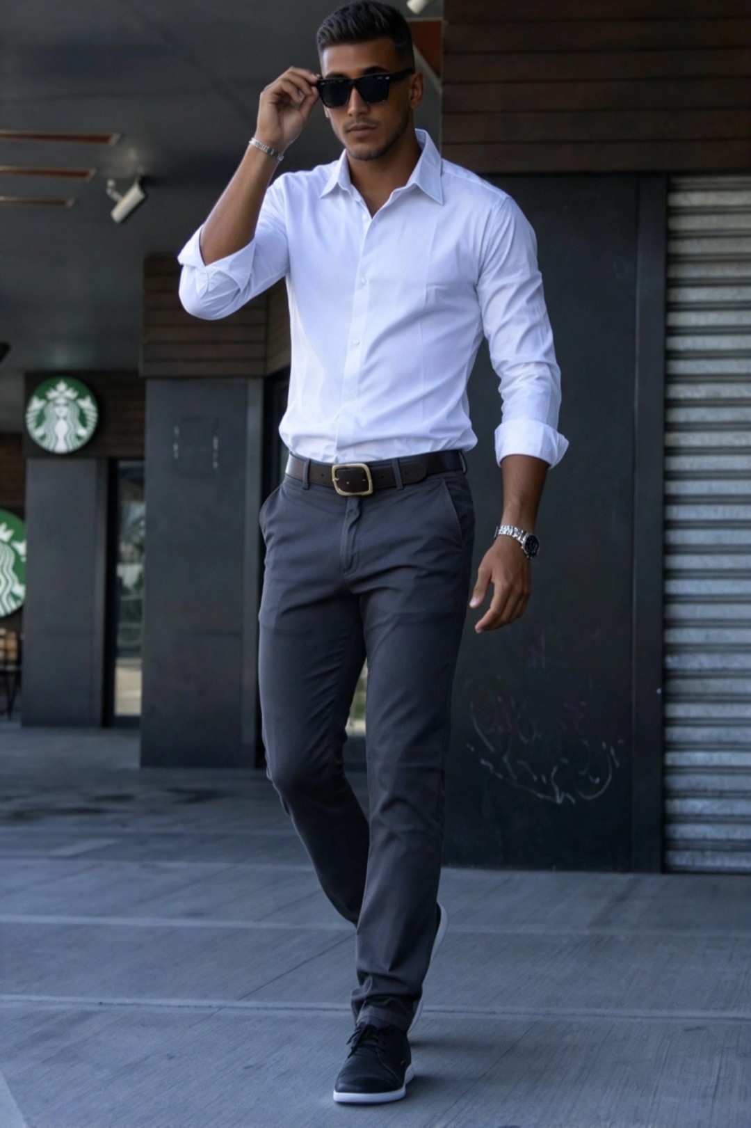 Pantalon  con Bolsillo Chino de Gabardina Elastizada Adulto (prelavado) - Imagen 2