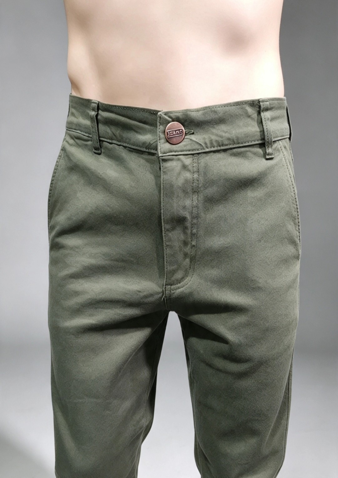 Pantalon  con Bolsillo Chino de Gabardina Elastizada Adulto (prelavado) - Imagen 3