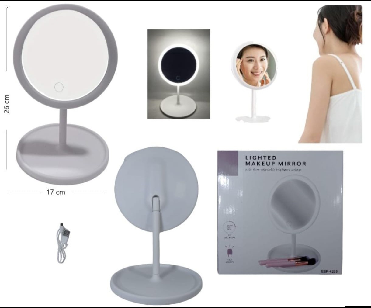 Espejo Led Recargable - Imagen 2