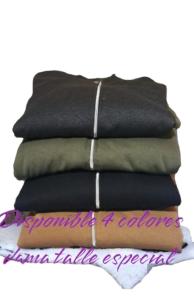 Campera de Dama Friza con Piel Talles Especiales - Miniatura 3