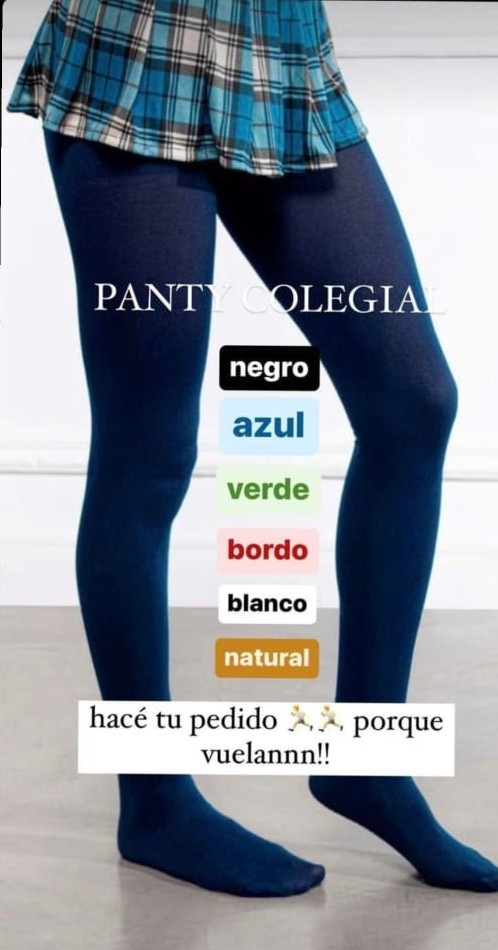 Panty Ultra Opaca Colegial - Imagen 2