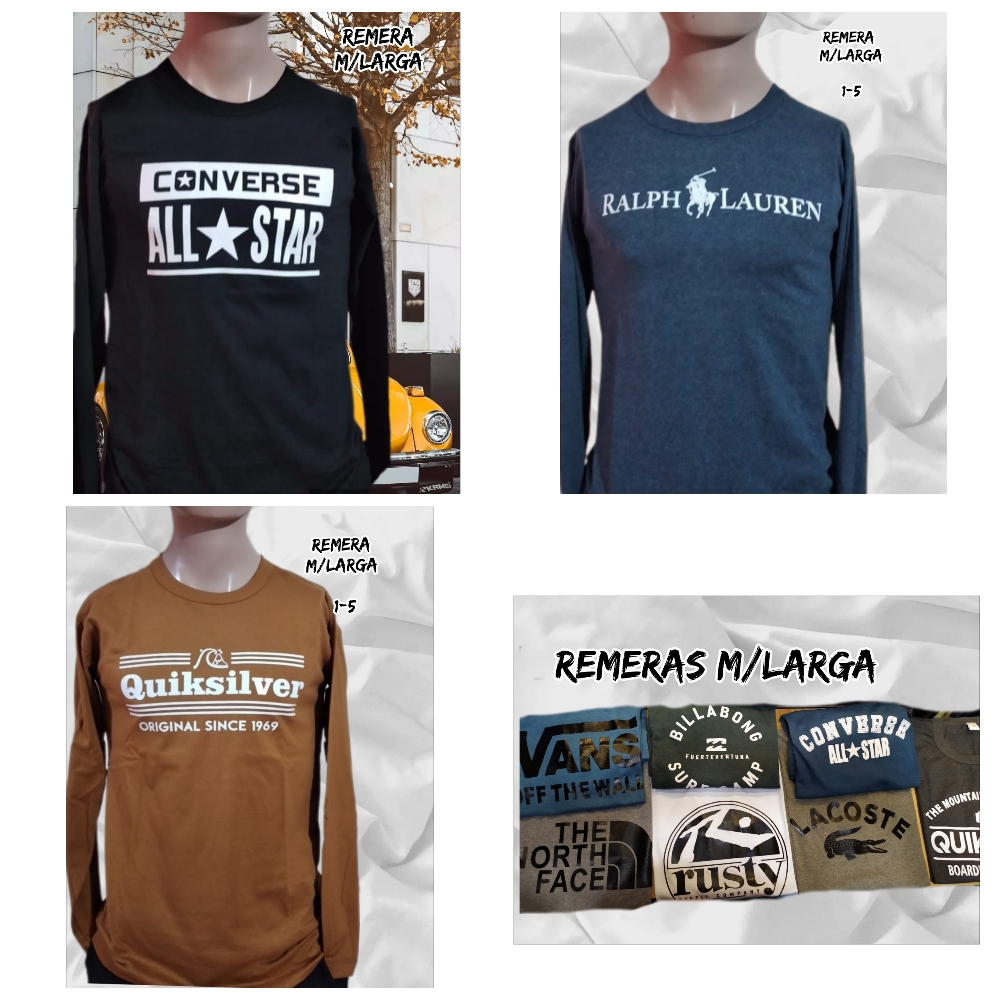 Remeras...m/larga Juvenil - Imagen 3
