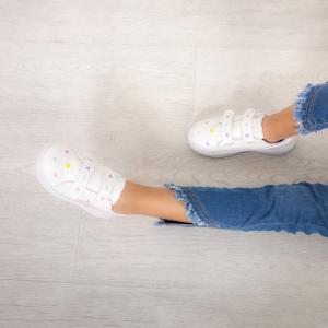 Zapatillas Cora Nena Ecocuero Durabilidad Estilo Corazones Doble Abrojo Velcro - Miniatura 4