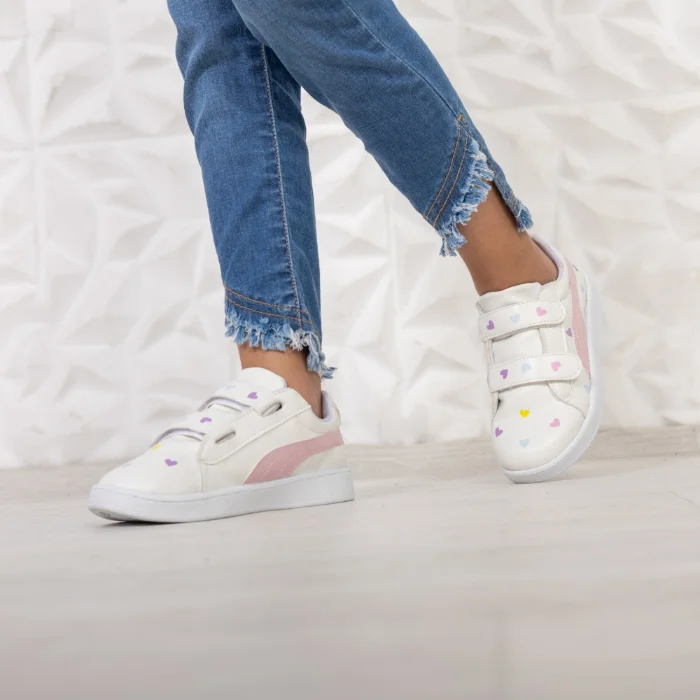 Zapatillas Cora Urbanas Doble Abrojo Blancas Negras Estilo Comodidad Livianas