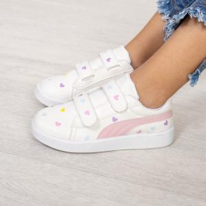 Zapatillas Cora Nena Ecocuero Durabilidad Estilo Corazones Doble Abrojo Calidad