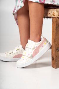 Zapatillas Cora Nena Ecocuero Durabilidad Estilo Corazones Doble Abrojo Calidad - Miniatura 6