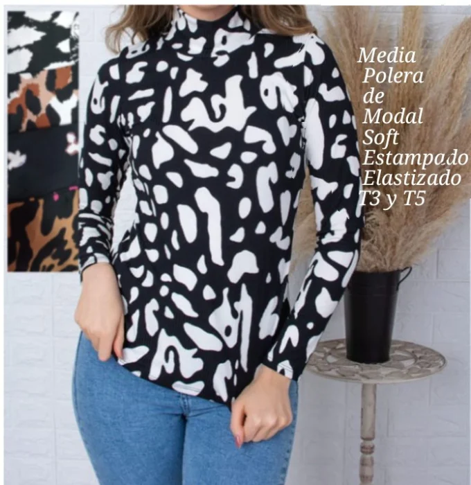 Poleras de Modal Soft Estampadas