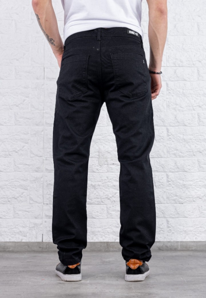 Jean Recto Negro Hombre Mom Rigido - Imagen 5