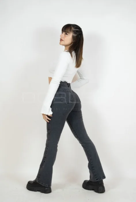 Jean Oxford Gris Oscuro Dama