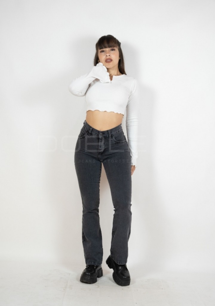 Jean Oxford Gris Oscuro Dama - Imagen 2