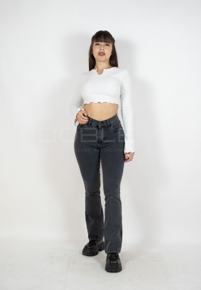 Jean Oxford Gris Oscuro Dama - Imagen 4