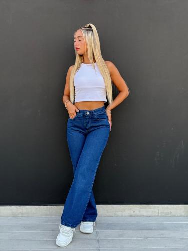 Jean Wide Leg Palazo Celeste Dama