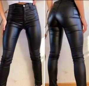 Pantalón Engomado Negro Dama Chupin - Miniatura 5